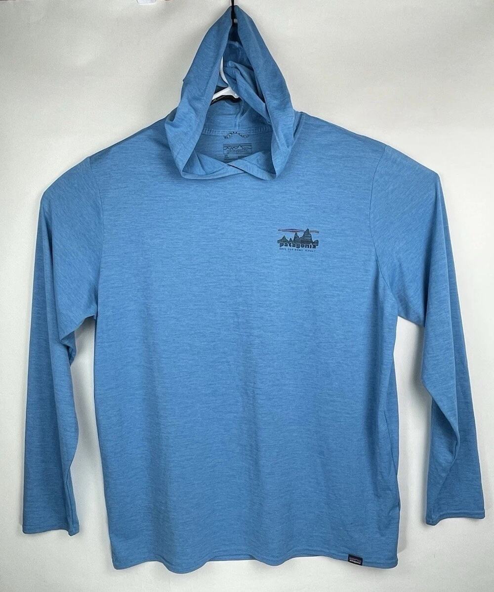 Patagonia Capilene Cool Daily Hoody Men’s XL Blue Lightweight Stretch